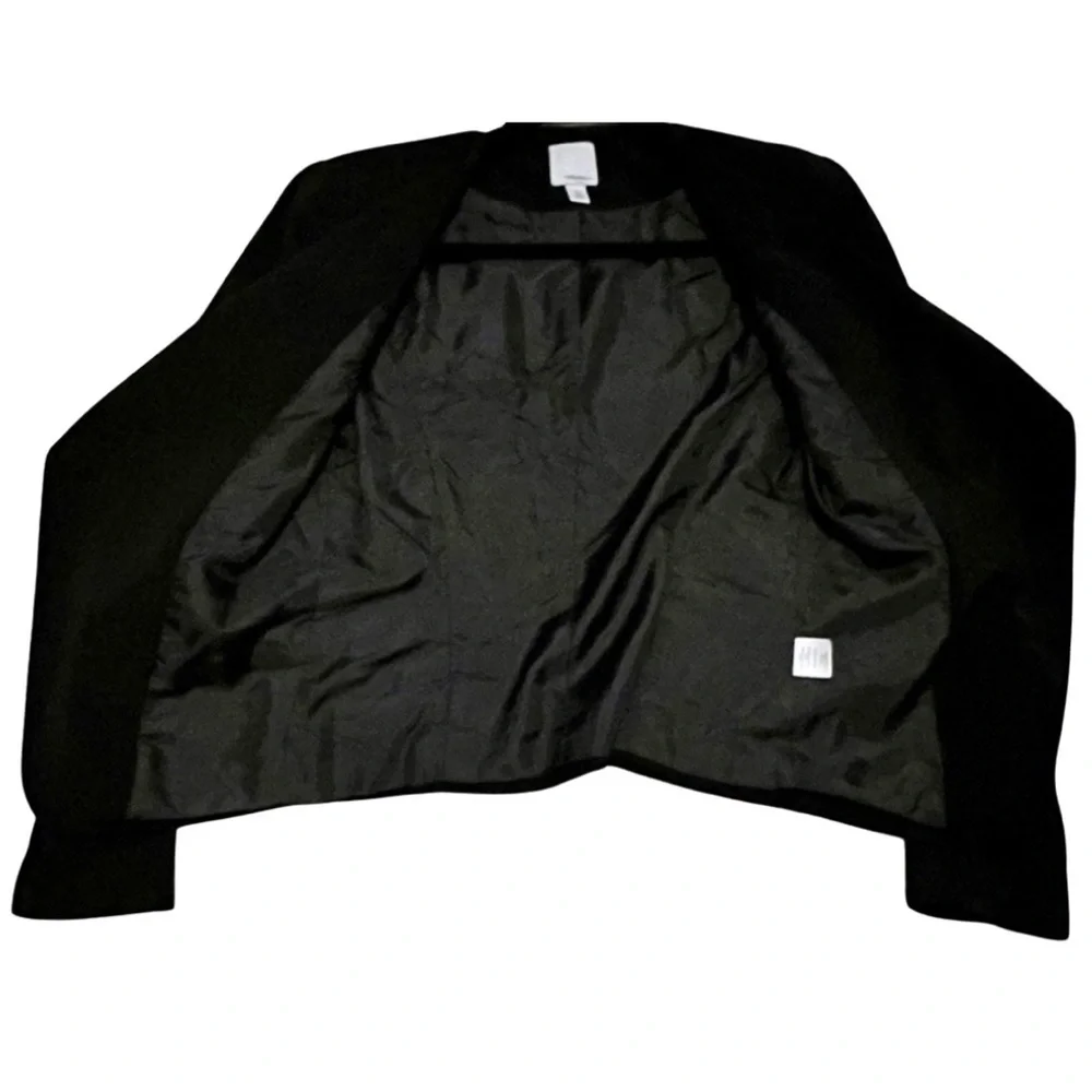 Halogen Black Asymmetrical Blazer with Zip Pockets Size XS - Picture 2 of 5